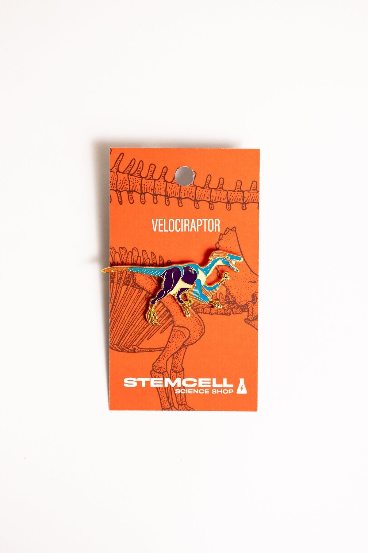 Velociraptor Enamel Pin (Velociraptor mongoliensis)