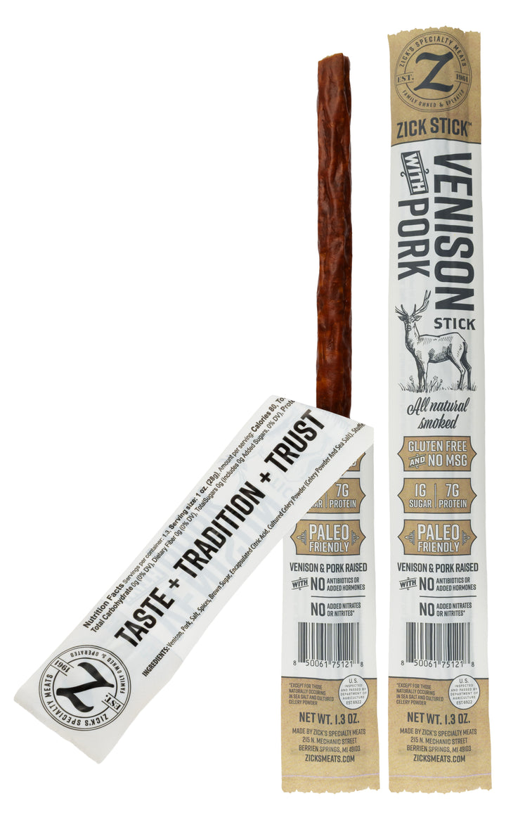 Venison with Pork Jerky Stick — Original