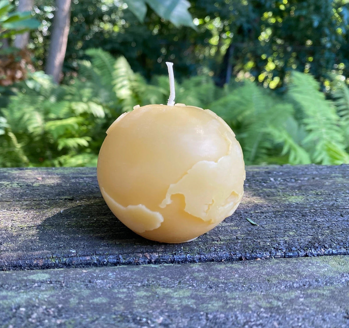 World Globe Beeswax Candle